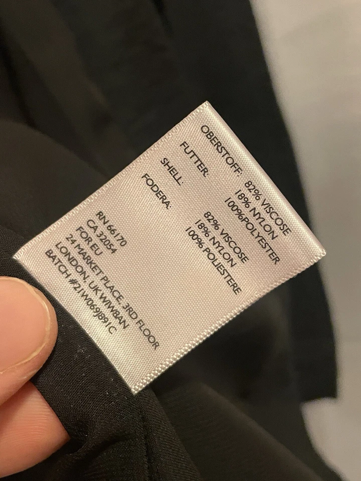 Blazer Silence & Noise Urban Outfitters Negro Relajado Drapey Talla S Foto 4 de 4