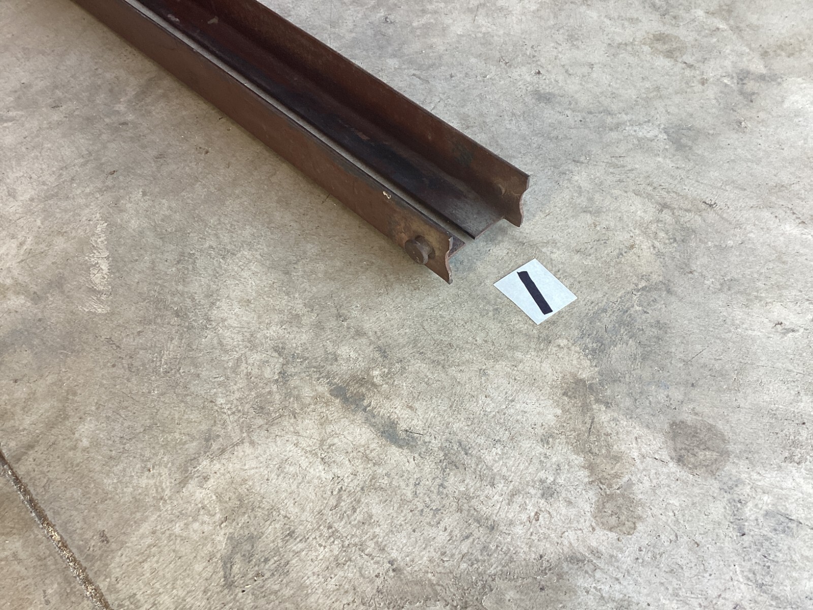 Pair of Antique Metal Iron Bed Rails Drop In Button Style 76” Long 1