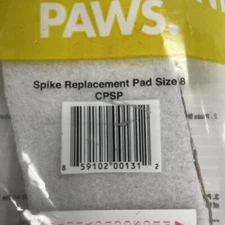 CPSP 8 Cougar Paws Replacement SPIK￼E, Pads, Size 8 NOS