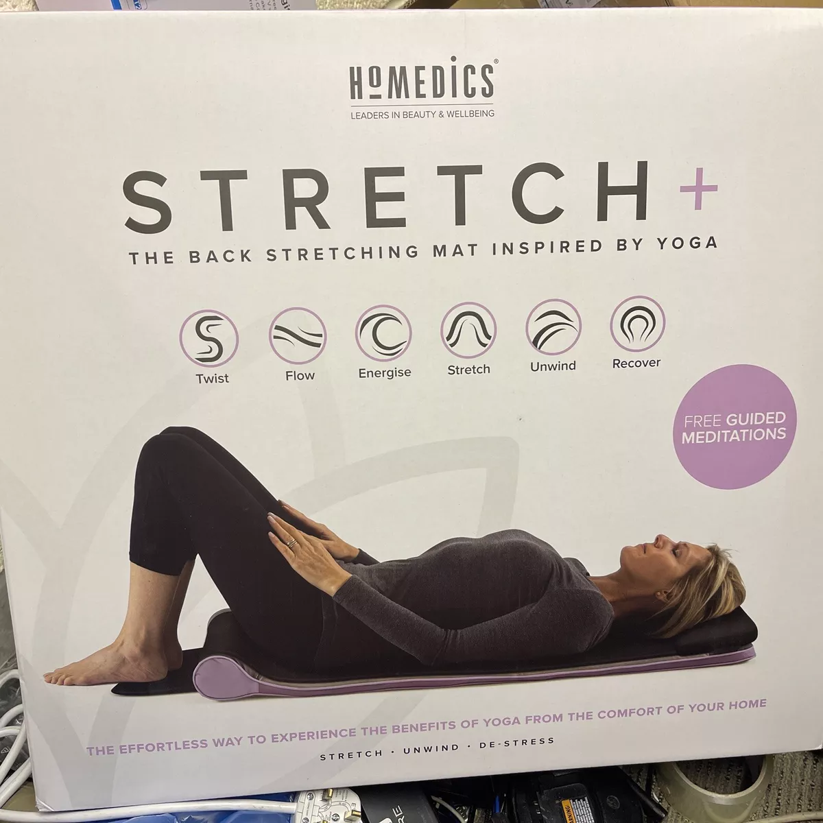 HoMedics Stretch Plus Stretching Mat Inspired by Yoga Stretch Unwind De Stress