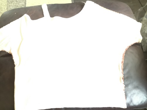NEW NEXT PETITE Rose Gold And Beige Oversized Sequin Top Size 8 Fits 8/12 - Picture 3 of 5