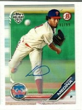 ADONIS MEDINA 2019 Topps Bowman Holiday Baseball Exclusive AUTO #81/99 PHILLIES