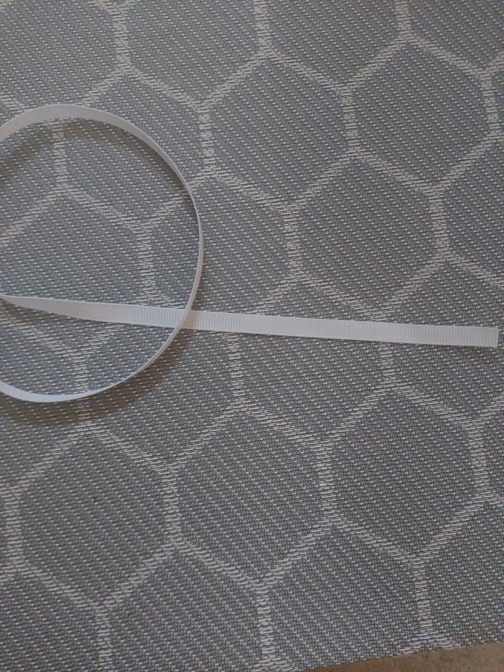 1/4" Grosgrain Ribbon Polyester Solid Narrow Assorted Colors Spool 100 yds white - Image 2 of 3