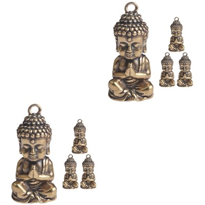  2 Count Buddha-Schlüsselanhänger Kreativer Charme Schlüsselkettenanhänger