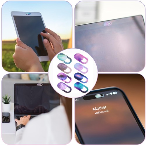 8 Pcs Laptop Camera Cover Slide Ultra Thin Webcam Cover Slide Camera Blocker - Afbeelding 2 van 7