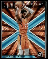 2021-22 Donruss #8 Deandre Ayton Power in the Paint Holo Teal Laser