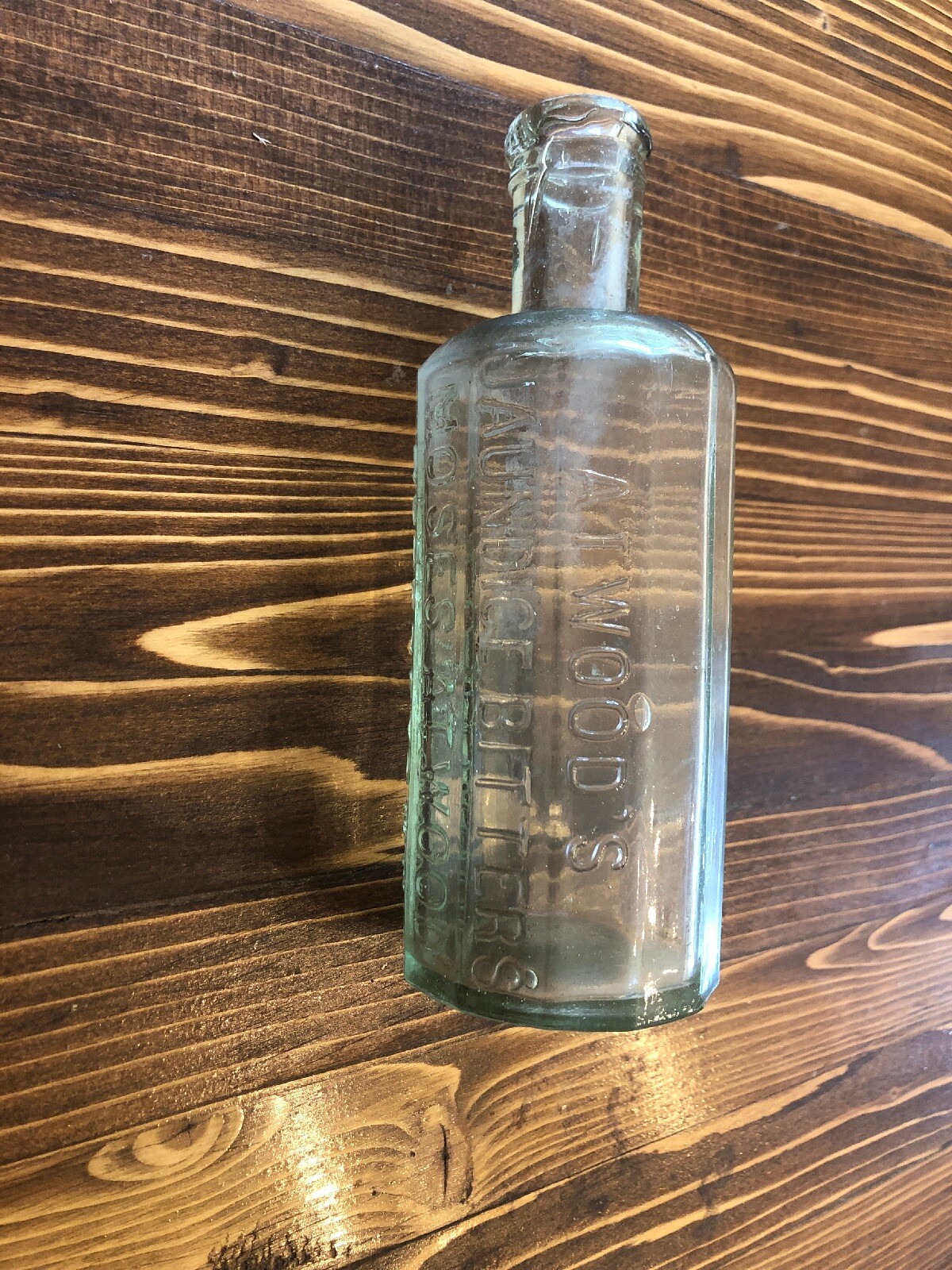 Antique Atwoods Jaundice Bitters Moses Atwood Mass Blue Glass Bottle eBay