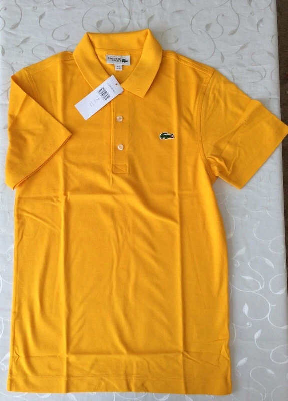 Lacoste on sale yellow shirt