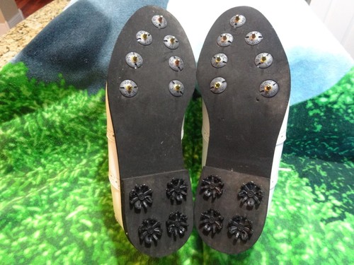 Zapatos de golf Footjoy Greenjoys blancos para hombre talla 10,5 M excelente estado L@@K - Imagen 5 de 6