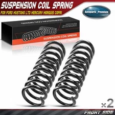 2x Front L & R Coil Springs for Ford Mustang 1981-2004 LTD Mercury Marquis Capri