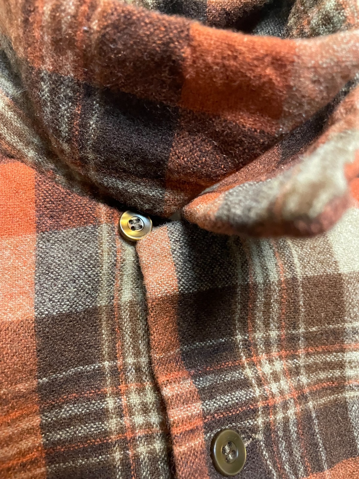 Vintage Pendleton Loop Collar Wool Longsleeve Shi… - image 4