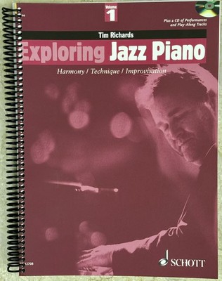 Exploring Jazz Piano - Volume 1 by Tim Richards with CD VG