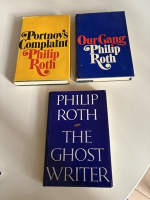 Philip Roth Lot Of 3 Our Gang Portnoy s Complaint The Ghost Writer BCE HC DJ VG