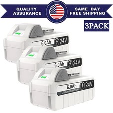 3PACK 6.0Ah 24V Battery for Snow Joe Sun Joe iON 24VBAT-LTX 24VBAT-LTW Replace