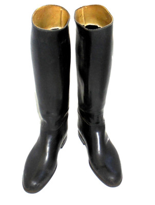 Aigle Reitstiefel Ecuyer 41 / 42 M ~ Coupe Saumur ~ 1980er ~ Gummi Latexstiefel