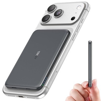 Powerbank für Magsafe TRKOY Slim Magnetische Power Bank iPhone 5000mAh