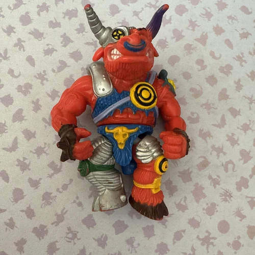 TMNT Teenage Mutant Ninja Turtle Groundchuck Red Bull 1991 Vintage Action Figure