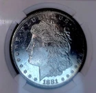 1881 S Morgan Silver dollar MS65 DMPL