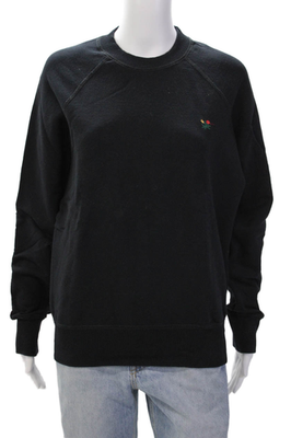 ウェア aime leon dore Aime Leon Dore Womens Cotton Embroidered Sweatshirt Black Size XS