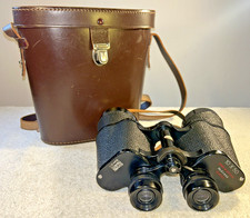 Lizars Arran 10x50 binocolo 288’ @ 1000yds rivestito e custodia rigida in pelle di mucca vintage