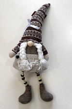 Weighted Shelf Sitting GNOME 22" Fall Autum Fabric Gnome Harvest NEW