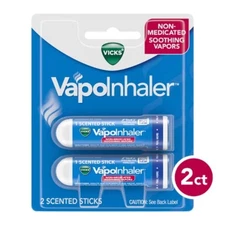 Vicks VapoInhaler Non-Medicated Portable Nasal Inhaler - 2ct
