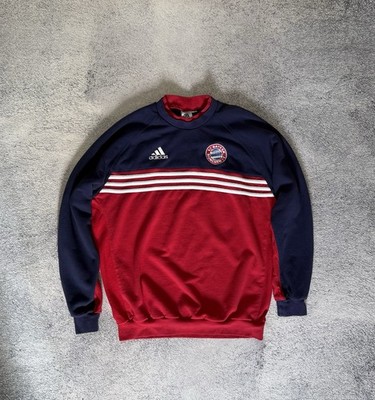 Vintage Adidas Bayern Munich 90s Training Soccer Sweatshirt Men D6 F180 Crewneck