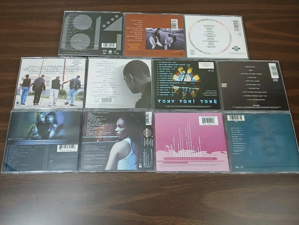90s R&B CD Lot Boyz II Men Janet Jackson TLC Mariah Tony Toni Tone Lot of 11 — 第 3/4 张图片