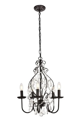 Living District Blaise 5-Light Transitional Metal Pendant in Oil Rubbed Bronze - Picture 1 of 6