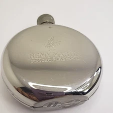 Remy Martin Pocket Flask Stainless Steel Vintage Y2k