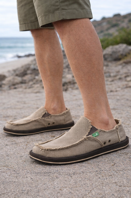 Sanuk Single Fin Sidewalk Surfer Mens Beige Canvas Slip On Loafers 1152887 Sz 10 Sanuk Sidewalk Surfer | eBay main image 4