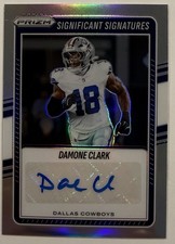 2025 Panini Prizm Damone Clark #SSI-DCK Significant Signatures Silver Auto