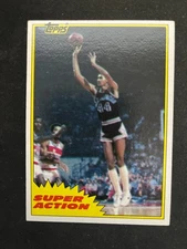 1981-82 Topps Mid-West #106 George Girvin San Antonio Spurs Super Action ExMt