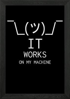 Programmierarbeit Maschine Gerahmtes Wandbild Poster Leinwanddruck Bild