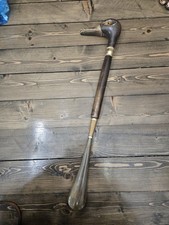 Mid 20th Century Tall Wooden Duck Head cottage core Shoe Horn Antique