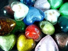 Glass Foil Larger Heart Beads Mix 150g DIY Jewellery Jewelery Necklaces