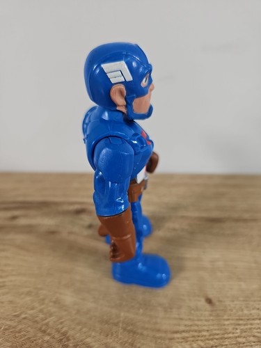 Super Hero Adventures Playskool Heroes Marvel 5" Modellino Capitan America - Foto 4 di 5