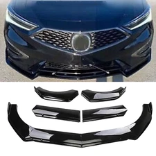 For Acura ILX 2013-2022 Front Bumper Lip Spoiler Splitter Body Kit Glossy Black