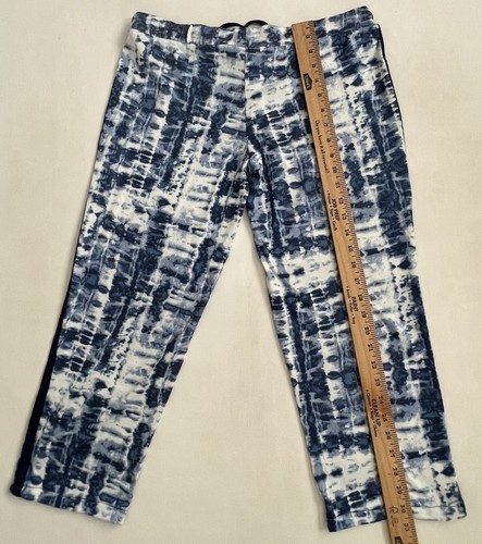Lucky Brand Pants Womens Sz M Blue Tie Dye Drawstring Stretch Lounge Wear - Picture 11 of 14