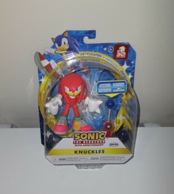 Sonic The Hedgehog 30th Anniversary KNUCKLES w/Checkpoint 4'' Action Figure New
