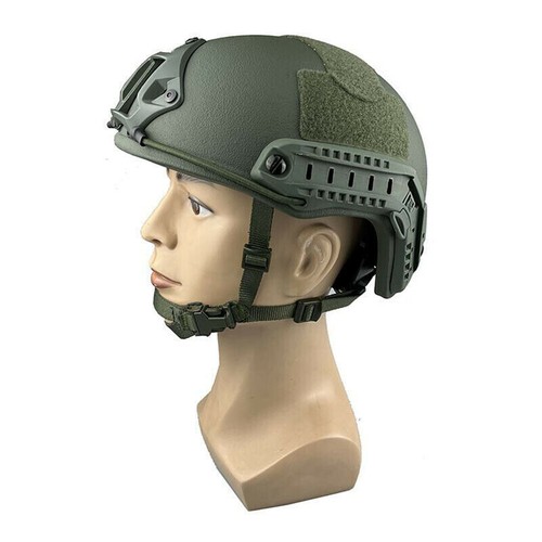 Tactical Uhmw-Pe Ballistic IIIA Bullet Proof Helmet Size M Medium Green - Picture 3 of 11