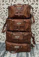 Leather Genuine Travel Bag Duffle Gym Men Rustic Luggage Overnight Weekend Bag