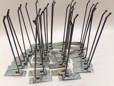 30 pcs 8" Slatwall Gridwall Galvanized Steel Garage Industrial Hangers Hooks