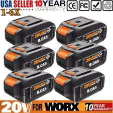 For WORX WA3575 20V MAX Extend 8.0AH battery Lithium Battery 20 Volt WA3525 US
