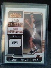 2023-24 Panini Contenders - Bronze Game Ticket Victor Wembanyama Rookie Card