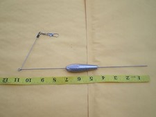 15 PCS. BOTTOM BOUNCER SINKER 4 OZ. W/STAINLESS S. WIRE .051X10" LEG X 4"ARM