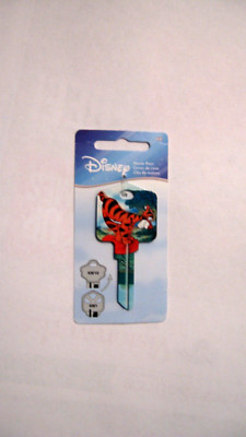 DISNEY TIGGER BLANK HOUSE KEY FOR 5 PIN KWIKSET KW1 CAN BE PUNCHED TO YOUR CODE