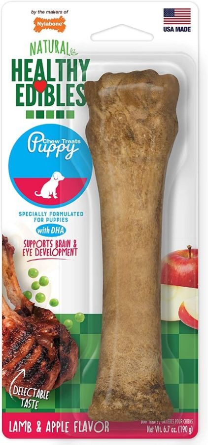 Dog, Nylabone Healthy Edibles Puppy Lamb and Apple Souper (1 count)