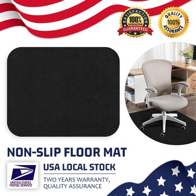 Black 47''x51'' Office Desk Chair Mat Computer Desk Chair Mat for Carpet Floor