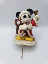 Hallmark Vintage Disney Mickey Mouse Santa Christmas Stocking Hanger
